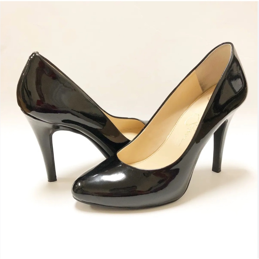 Black Patent Jessica Simpson Pumps